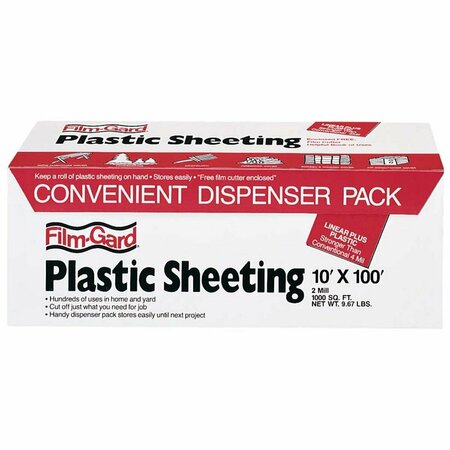 PERFECTPITCH 10in. X 100 2 ML Clear Plastic Sheeting  RS210-100C PE3539438